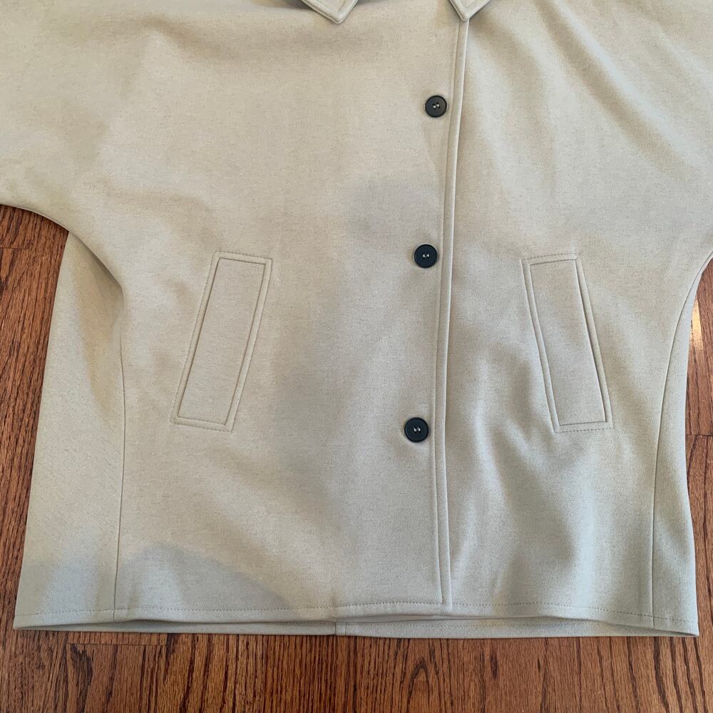 BNWT Commense Button-up Coat Jacket | Beige Khaki | Size Small - Picture 5 of 11